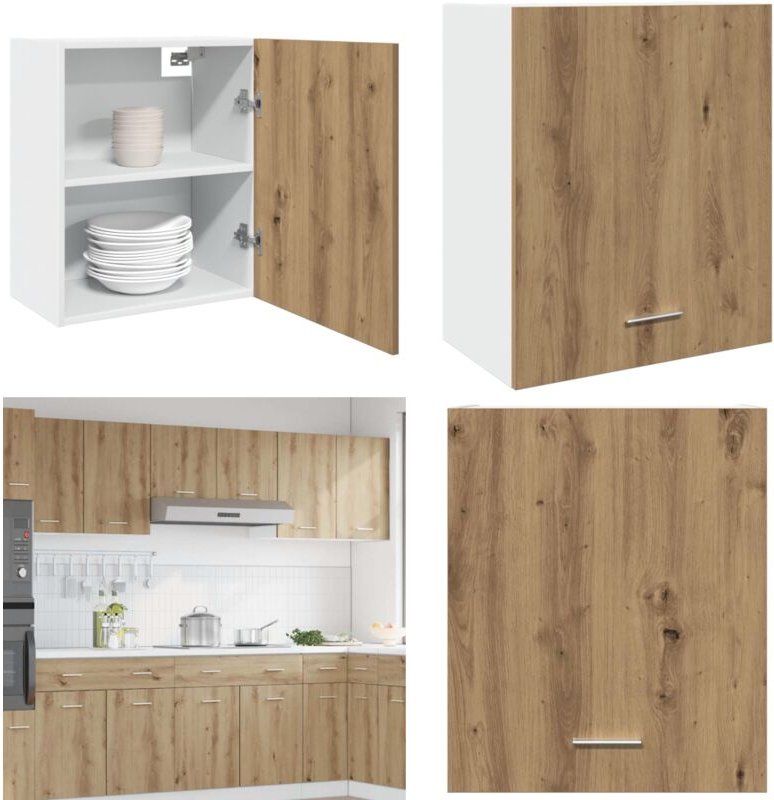 Hängeschrank Artisan-Eiche 50x31x60 cm Holzwerkstoff - Vidaxl
