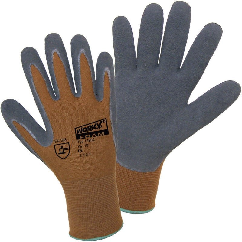 Thumbnail - Leipold Doehle Nylon Latex foam 14902-8 Nylon Arbeitshandschuh Größe (Handschuhe): 8, m en 388 cat