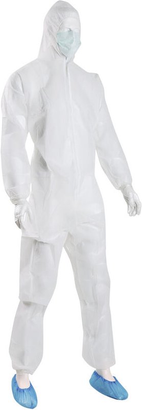 Söhngen - 1005079 Einweg-Set Schutzbekl. groß mit Overall Kleider-Größe: Unisize Weiß