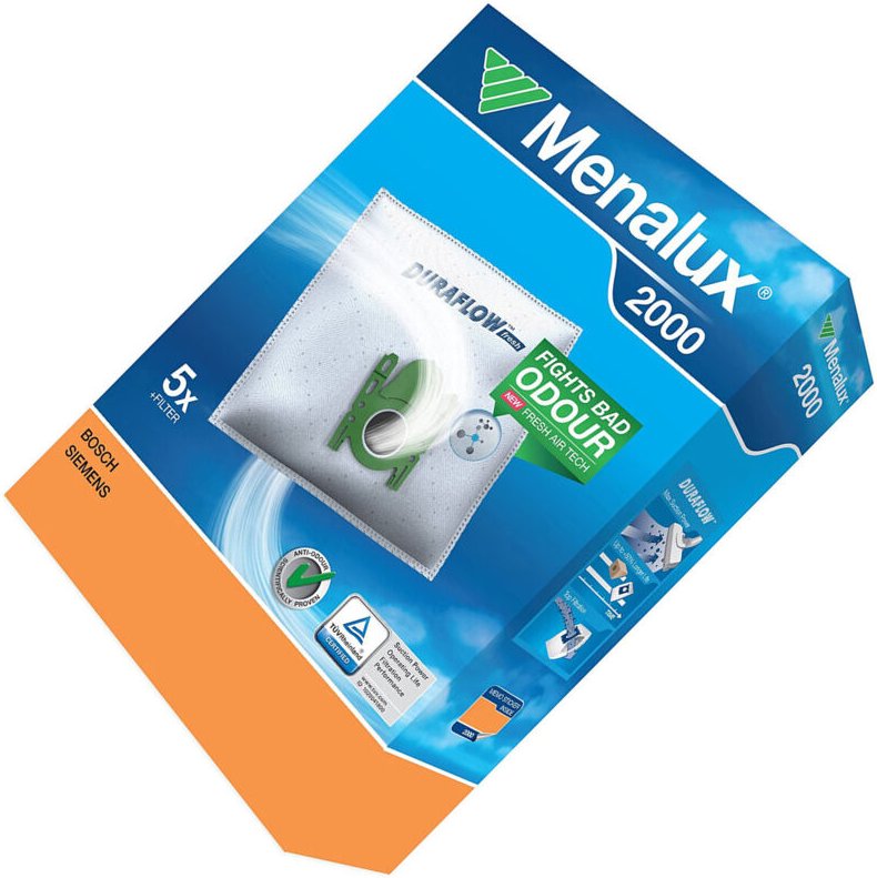 Ersatzteil - 5 Säcke Menalux 2000 - - siemens, tornado, severin