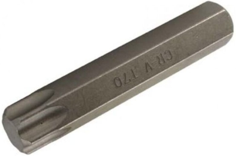 Bit Länge 80 mm Antrieb Außensechskant 14 mm T-Profil (für Torx) T70