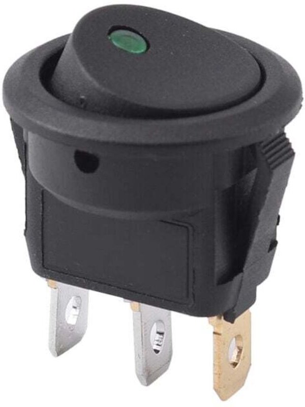 Aiperq - 12V spst on/off Runder elektrischer Schalter für Auto Van Armaturenbrett Boot Beleuchtung a