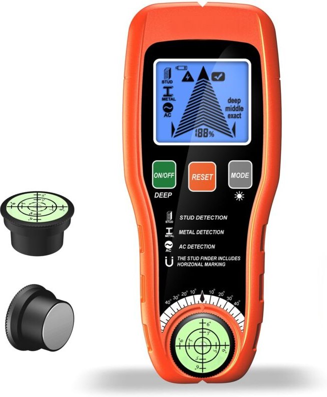 Tragbarer 7-in-1-Wanddetektor – Balkenfinder – Metalldrahtscanner – Holzortungsgerät – Für Heimwerkerprojekte – Präzise ...