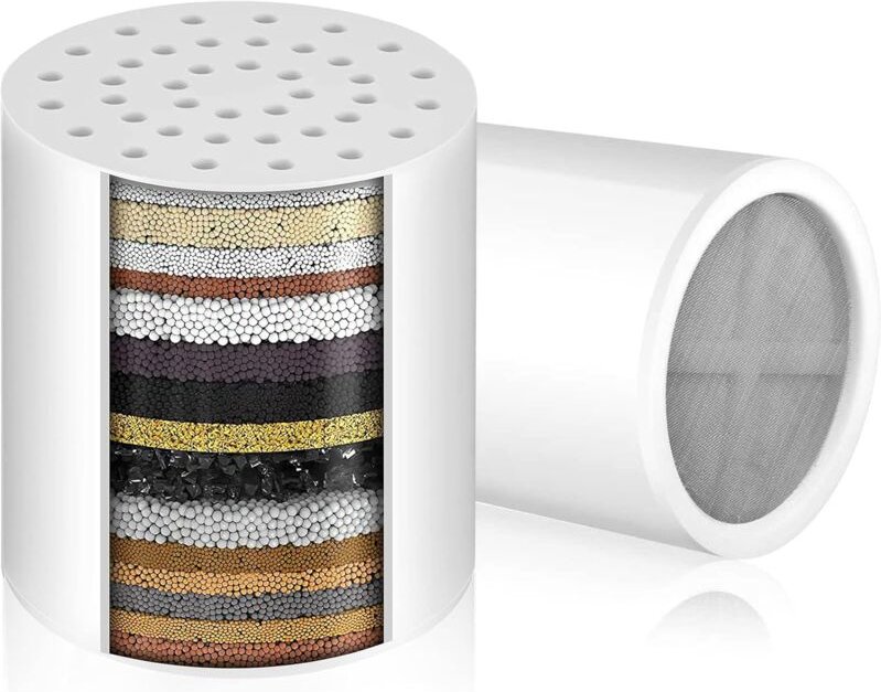 Ulisem - 20 Stufen Universal Duschfilter Ersatzpatrone kompatibel Arten(15, 20 Stufen) von für hartes Wasser und Chlor, ...