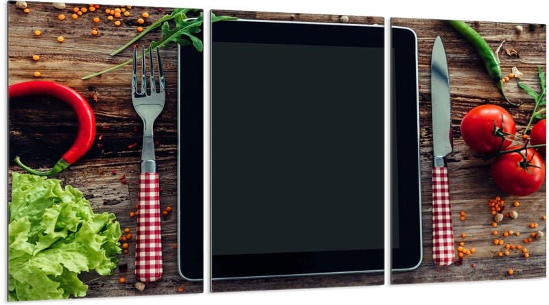 Glasschutzplatte für Herd 3x30x52