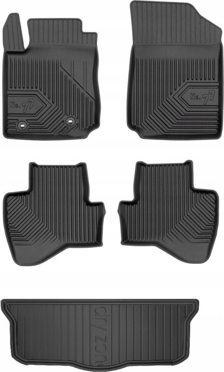Thumbnail - SET 77 Fußmatten und Matten für Toyota Aygo 2 Schrägheck 2014-2022