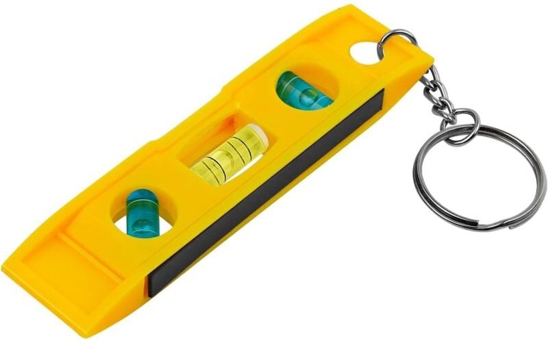 Dolaso - Wasserwaage, 3 Richtungen Mini-Wasserwaage, mit Schlüsselring und Magnetstreifen, leicht zu tragen, einfach zu ...