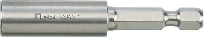 Bithalter 1/4 Zoll f 6,3 1/4 Zoll c 6,3 Magnet, Sprengring Länge 75 mm - Promat
