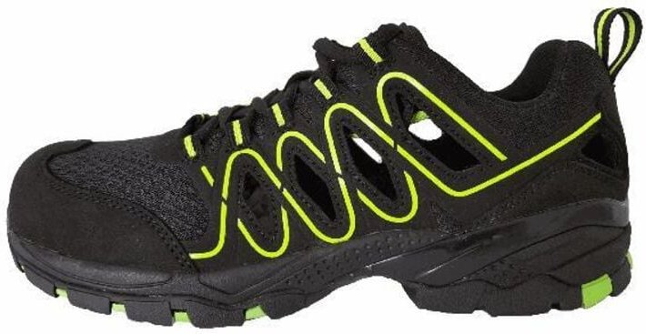 Power Safe - PowerSafe Sicherheitssandale Luca Größe 43, S1P, schwarz-neongrün