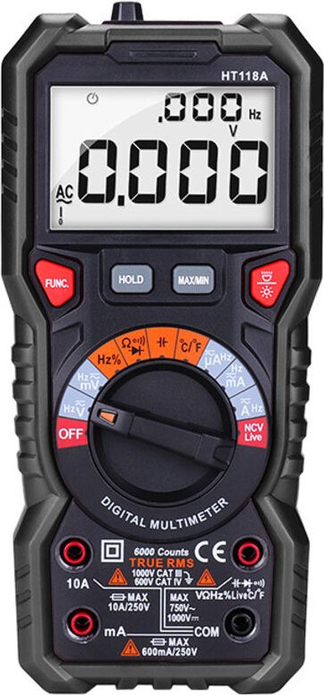Spannungsprüfer, Digitalmultimeter, großer Messbereich, für Labor, Elektriker, Universitätsklassenzimmer, Wartungsarbeit...