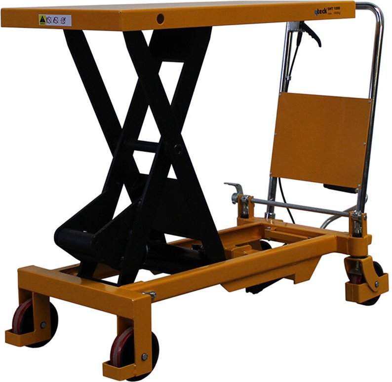 qteck Scherenhubtische SHT-Serie PU/Single mit Plattform 1000x510mm und 1000kg Hubkraft