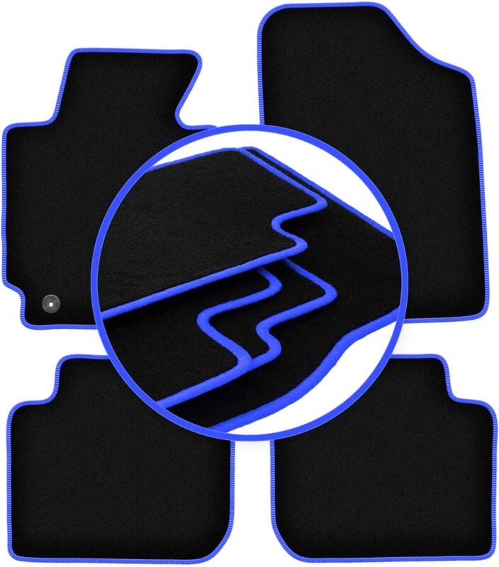 CARLUX-BLUE Autofußmatten für: Hyundai Elantra V Coupé, Limousine (2010-2016)