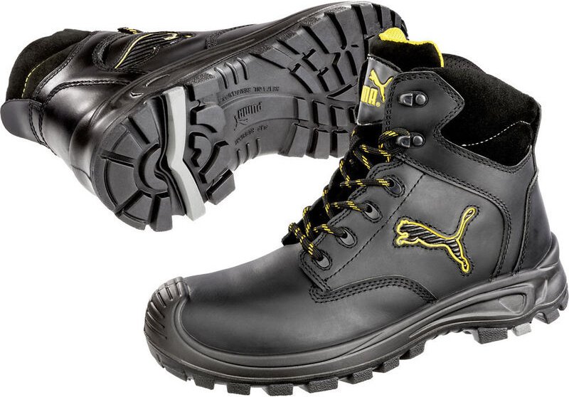 Thumbnail - Puma Safety Shoes - puma Borneo Black Mid 630411-41 Sicherheitsstiefel S3 Schuhgröße (eu): 41 Schwarz, Gelb 1 St.