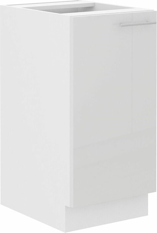Küchen Preisbombe - Unterschrank 40 Lara Weiß Hochglanz + Weiß matt Küchenzeile Küchenblock Küche