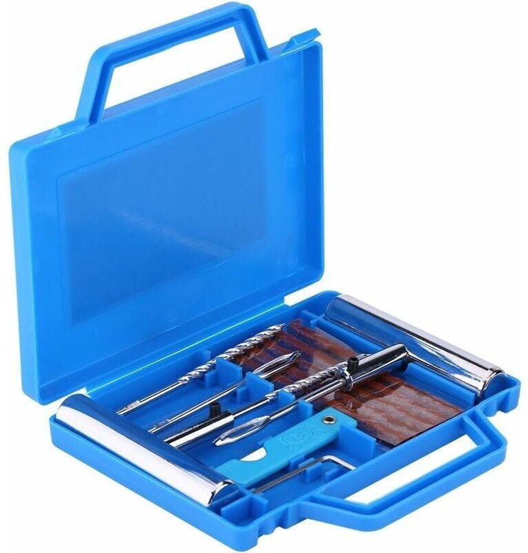 Thumbnail - SNQ - Reifenreparaturset, 7-teilig, professionelles Diagnose-Reparaturset für Metallreifen, zuverlässiges Werkzeugset zu...