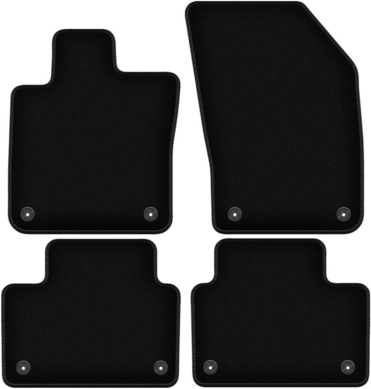 BASIC schwarze Veloursmatten für: Volvo V60 II Kombi (2018-)