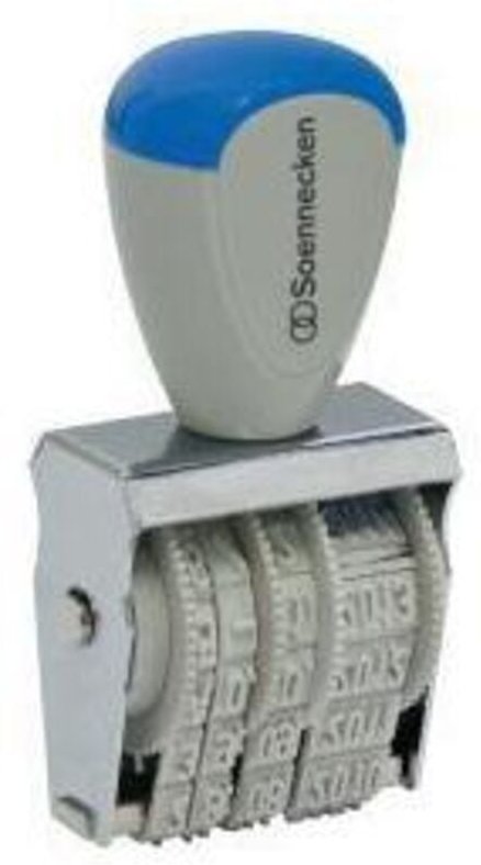 Thumbnail - Datumstempel 26 x 4 mm (b x h) Monat in Zahlen Metall/Kunststoff