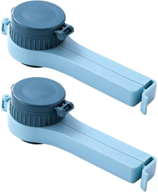 Lebensmittelbeutel-Clips mit Ausgießer – 2er-Pack Lebensmittelbeutel-Verschlussklammern – Lebensmittel-Verschlussklammer...
