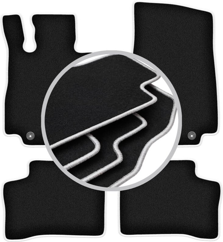 CARLUX-SILVER Autofußmatten für: Mercedes EQC N293 SUV (2019-)