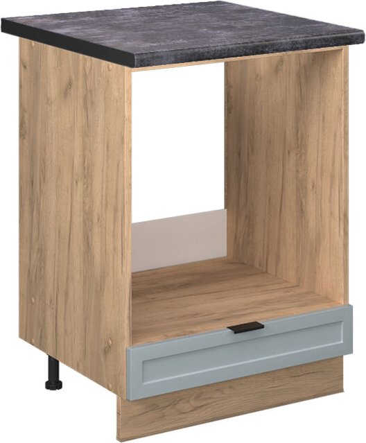 Vicco - Herdumbauschrank Fame-Line, Hellblau-grau, 60 cm , ap Anthrazit