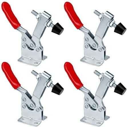 Knie-Griffklemme, Spannhandwerkzeug, Haltekapazität ca. 90 kg, Schnellspanner, rutschfest, GH-201-B, 4 Stück - Csparkv