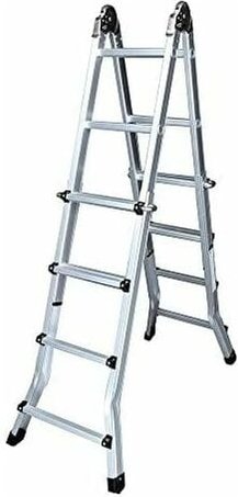 Multifunktionale Teleskopleiter 2x4+4 Stufen en131-4 edm