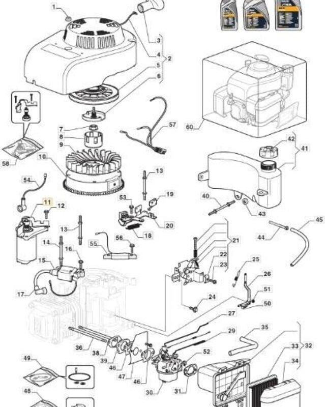 Original Stiga Anlasserbaugruppe – 118551365/0