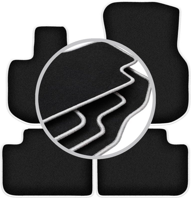 CARLUX-SILVER Autofußmatten für: BMW iX3 G08 SUV (2021-)