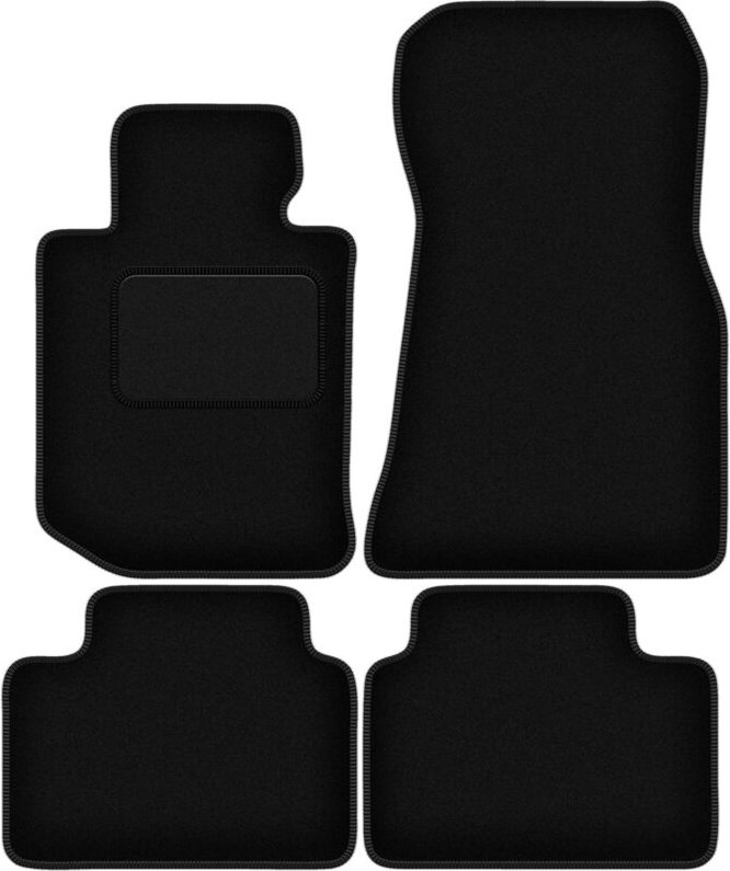 Schwarze Velours-Fußmatten für: BMW 4 G26 Gran Coupé (2021-2022)