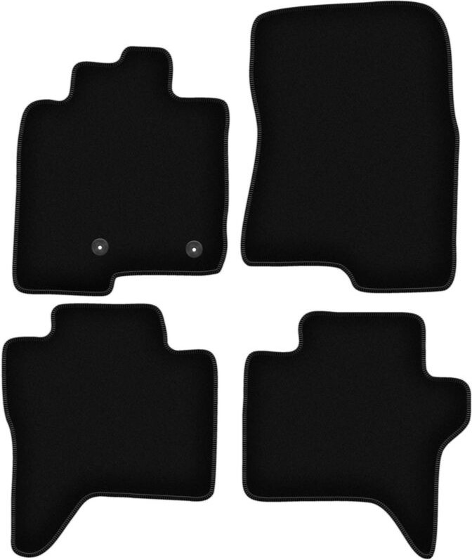 BASIC schwarze Veloursmatten für: Mitsubishi Pajero IV lang (2006-2018)