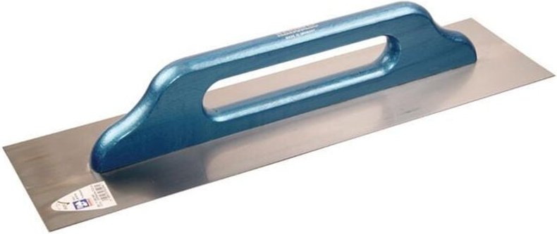 Schweizer Glättekelle Länge 500 mm Breite 130 mm Buchenholzgriff rostfreier Edelstahl