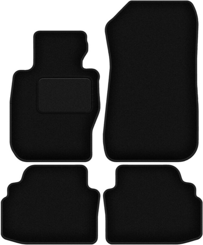Schwarze Velours-Fußmatten für: BMW 3 E92 xDrive Coupé (2004-2011)