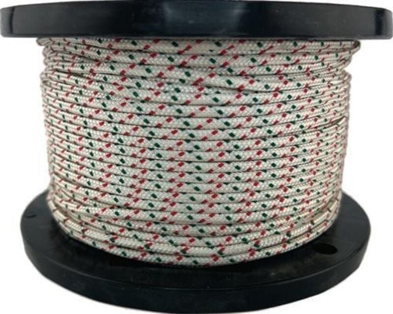 Thumbnail - Anwerfseil Seilrad-Ø 5 mm weiß kf grün/rot mit me