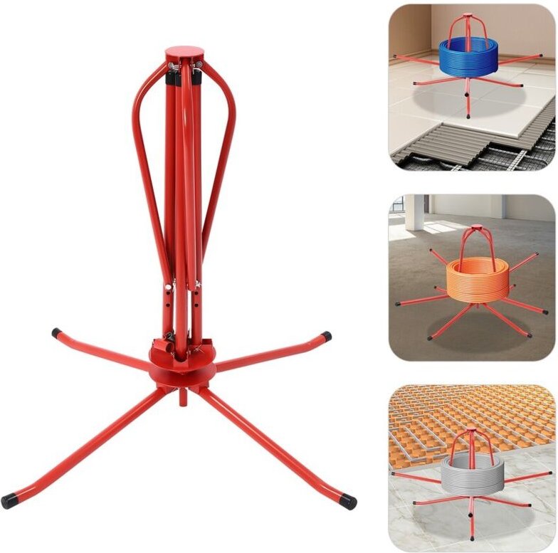 Halterung für 200-kg-Schlauchrollen, Halterung für Fußbodenheizungsschläuche, Halterung für Fußbodenheizungsschlauchroll...