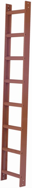 Iller Aluminium Dachleiter mit hochwertiger Pulverbeschichtung 8 Sprossen Anthrazit