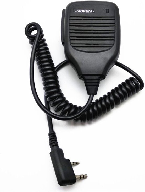 Thumbnail - Aougo - 2-poliges Walkie-Talkie-Lautsprechermikrofon, tragbares Mikrofon, kompatibel mit Baofeng UV-5R BF-888S BF-88E RT...