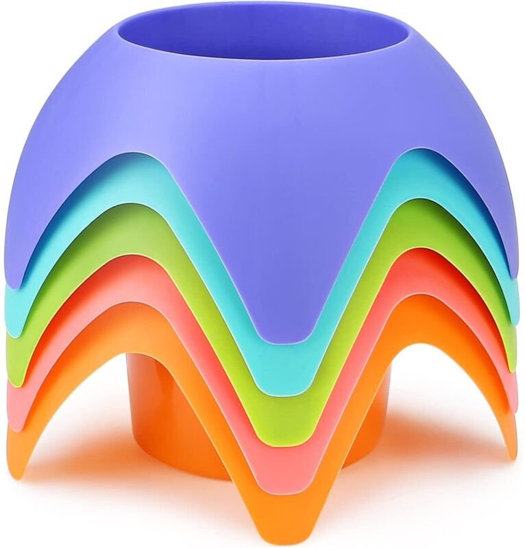 Tigrezy - Strandurlaubs-Essentials – Getränkehalter mit Sanduntersetzern, 5er-Pack, mehrfarbig, Must-Haves für Erwachsen...