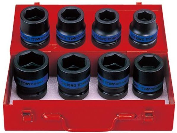 King Tony 8410MP - Schraubenschlüssel de slim socket, de 1 inch, set de 6