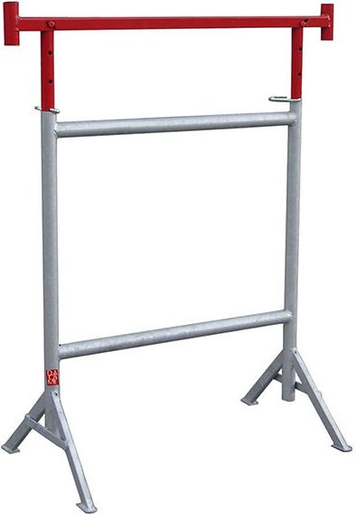 4 Tréteaux de maçon à pieds fixes ø 49 mm avec tête articulée - Hauteur réglable de 1,21 à 2,12m - 40348222/4