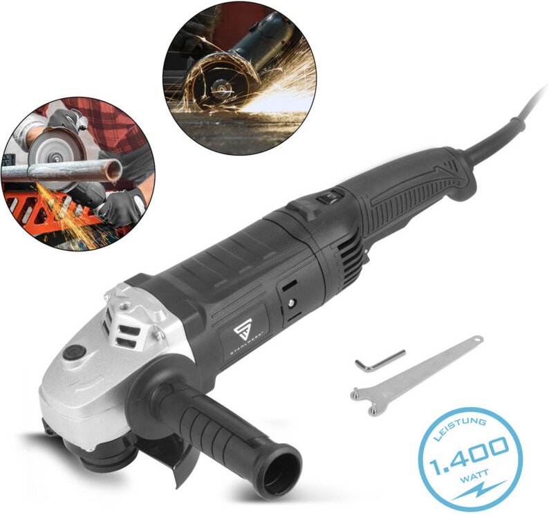 Winkelschleifer WS-1600 st mit 1.600 w und 3.000 - 8.500 U/min - Stahlwerk