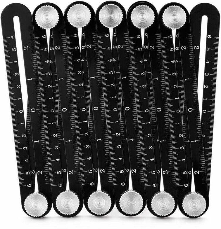 Thumbnail - 12-faches Lineal aus Aluminiumlegierung mit mehreren Winkeln, Messlineale, Werkzeuge zum Öffnen von Keramikfliesen