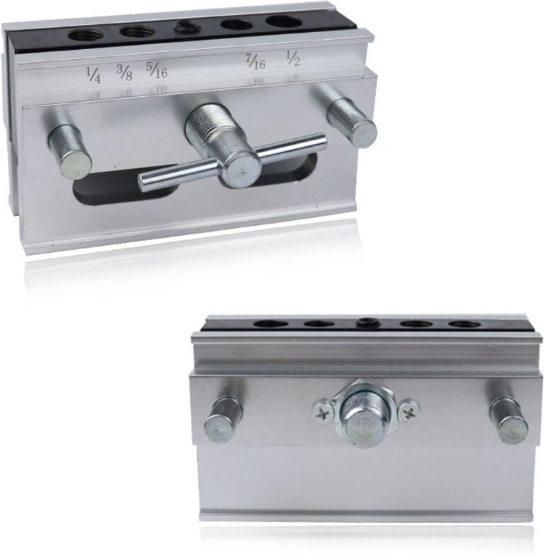 Selbstzentrierendes Dübellehren-Set, imperiale Größen, Lochbohranleitung, Holzbearbeitungs-Positionierer, Ortungswerkzeu...