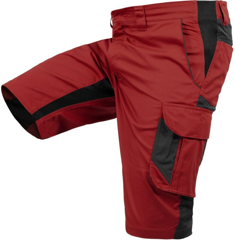 Thumbnail - Qualitex Shorts "iND" grau/rot 60