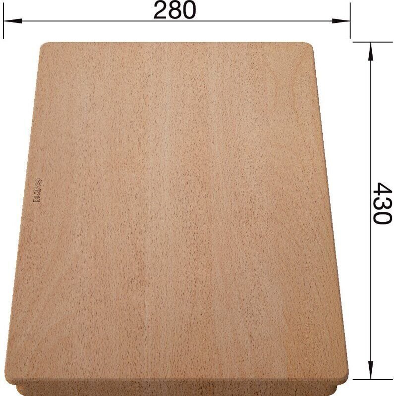 Blanco - Accessoires - Schneidebrett Subline, 280x430 mm, Buche 514544