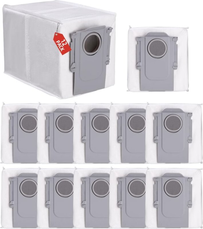 12er-Pack Staubbeutel für Roborock q Revo/Qrevo Pro/Qrevo MaxV/Qrevo S/Qrevo Master/Qrevo Slim/Qrevo Curv/Qrevo Curv S5X...