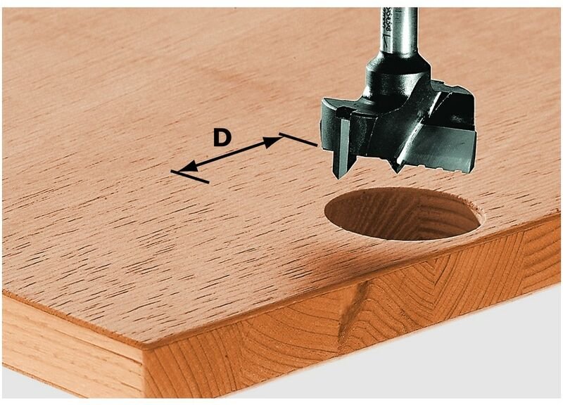 FESTOOL Beschlagbohrer Bohrer Oberfräse Fräse OF900 1000 2200 HW S8 D15 491070