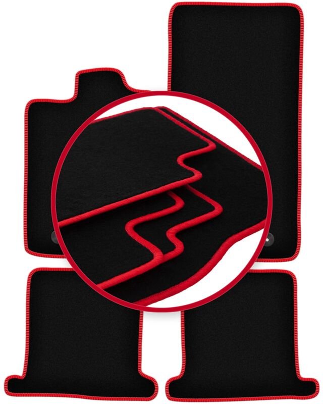 CARLUX-RED Autofußmatten für: Jaguar XK Coupé (2006-2014)