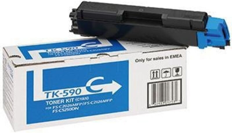 Toner Originalzubehör TK-590C ca. 5.000 Seiten cyan