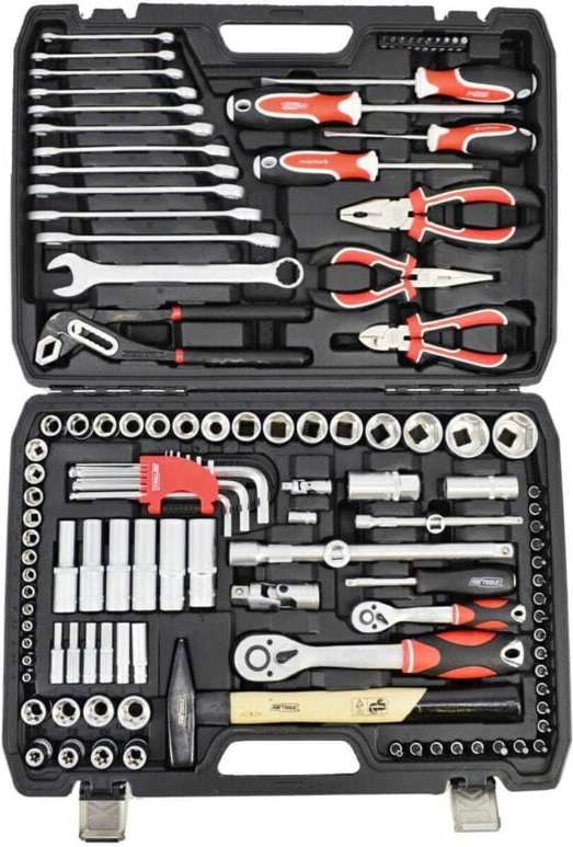 AWTOOLS SCHLÜSSELSATZ 122-teilig 1/2"" / 1/4"" BLACK LINE