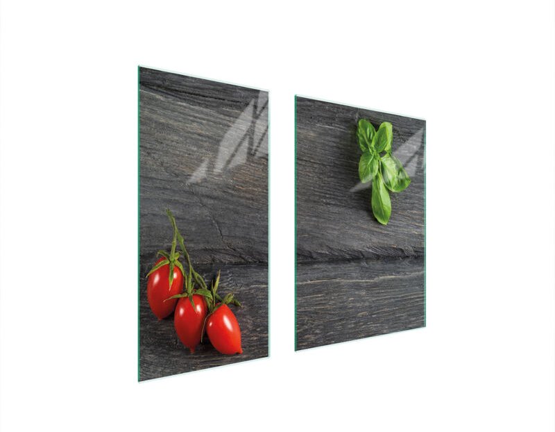Glasschutzplatte 75x52 Tomaten
